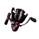 Rybářský naviják 2500-XH s převodem 6,2:1 a 6+1 ložisky Brzdná síla 10 kg Červeno-černý spinningový naviják s přední brzdou na přívlač 2