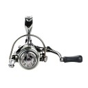 Rybářský naviják C2000 s převodem 5,0:1 Brzdná síla 8 kg Cívka 42 mm a přední brzda 98 x 98 mm Stříbrný spinningový naviják na přívlač 3