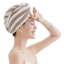 Rychleschnoucí ručníkový turban na vlasy Ručník na vlasy Pruhovaný turban na vlasy 65 x 25 cm 3