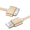 Rýchlonabíjací kábel 30pin na USB A 1 m dátový a nabíjací kábel 2.4A synchronizačný kábel pre staršie Apple zariadenia iPod iPhone iPad 4