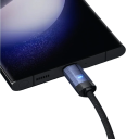 Rychlonabíjecí duální USB C kabel 2 m 100W PD3.1 super rychlé nabíjení LED světlo USB 2.0 48V 5A přenos dat 480 Mb/s nabíjecí synchronizační kabel 5