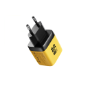 Rychlonabíječka GaN 35W s LED displejem zástrčka EU nabíjení zařízení zároveň porty USB C a USB A QC3.0 PD 5V 3A univerzální adaptér 7