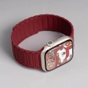 S10 42 mm-es Szilikon Szíj Apple Watch-hoz Magnetikus Záródás Kompatibilis 38 40 41 42 mm Series 1–10 SE SE 2 Kényelmes Szíj 4