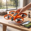 S156 Drone with Dual Camera Photo 3840 x 2160 px Controller with 12.5 cm Display Brushless Motors and Optical Positioning for Aerial 8