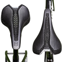 Șa de bicicletă din carbon imprimată 3D, 24,5 x 14,3 cm, ultraușoară, pentru biciclete de șosea, de munte și de gravel, accesorii unisex 4