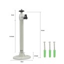 Säädettävä jalusta 21 cm 360° käännöllä Metallinen projektorin ja kameran pidike Kantavuus enintään 1 kg 3