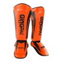 Säärisuojat jalkapöydän suojalla koko M Pituus 34 cm PU-nahasta EVA-vaahdolla Junioreille ja aikuisille Kickbox ja taekwondo 2