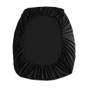 Sábana elástica 99x190cm Negro mate Sábana elástica Suave Suave al tacto Sueño confortable Fácil mantenimiento 2