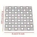Șablon de tăiere din oțel cu model șah 8 x 8 cm șablon metalic pătratul grilaj pentru scrapbooking fabricarea felicitărilor decorațiuni 2