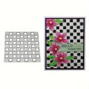 Șablon de tăiere din oțel cu model șah 8 x 8 cm șablon metalic pătratul grilaj pentru scrapbooking fabricarea felicitărilor decorațiuni 3