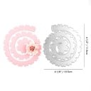 Șablon de tăiere din oțel în formă de floare 10,5×11,5 cm pentru fabricarea florilor din hârtie scrapbooking DIY 2