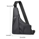 Sac à bandoulière décontracté pour homme Sac résistant à grande capacité Sac multifonctionnel pour un usage quotidien Résistant aux rayures Style 5