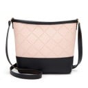 Sac à bandoulière pour femme en simili cuir Matelassage en losanges élégant Fond lisse Sangle fine Dimensions 22 x 18 x 4 cm 3