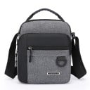 Sac à bandoulière pour hommes étanche à grande capacité Sac à dos d'entreprise résistant avec plusieurs poches Sac de travail multifonctionnel 4