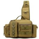 Sac à bandoulière pour matériel de pêche 38 x 19 x 14 cm Sac de pêche imperméable Sac de transport pour équipement Espace de rangement pour pêcheurs Organisateur de matériel 5