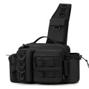 Sac à bandoulière pour matériel de pêche 38 x 19 x 14 cm Sac de pêche imperméable Sac de transport pour équipement Espace de rangement pour pêcheurs Organisateur de matériel 3