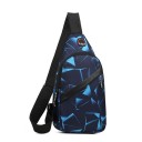 Sac à bandoulière sportif léger 31×16×8 cm Unisexe sac à dos poitrine à porter sur l'épaule Sac de voyage extérieur avec grande poche 3