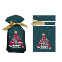 Sac à cadeaux de Noël 23 x 15 cm 5 pcs 8