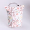 Sac à couches de voyage pour les sorties avec bébé Étanche en toile imprimée Avec poignée et poche extérieure pour téléphone Dimensions 17 1