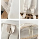 Sac à dos de mode pour femmes 44 x 13 x 30 cm Sac à dos scolaire et de randonnée avec poches transparentes zippées Bretelles réglables Grande capacité 2