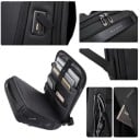 Sac à dos de travail pour ordinateur portable 29 x 17 x 47 cm 20 - 35 l Sac à dos imperméable rembourré avec chargement USB à fermeture éclair 2