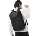 Sac à dos de travail pour ordinateur portable 29 x 17 x 47 cm 20 - 35 l Sac à dos imperméable rembourré avec chargement USB à fermeture éclair 4
