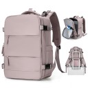 Sac à dos de voyage 40 x 20 x 25 cm en matériau nylon Résistant à l'eau poche intérieure Poche latérale pour bouteille Bagages à main Avion Voyages de week-end 4