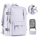Sac à dos de voyage en nylon imperméable 40 x 20 x 25 cm Poche étanche Poche latérale pour bouteille Double zip Bagage à main Pour l'avion 4