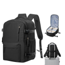 Sac à dos de voyage en nylon imperméable 40 x 28 x 17 cm Poche étanche Double zip Poche latérale pour bouteille Sac à dos léger 2