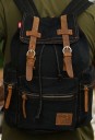 Sac à dos de voyage en toile avec cuir J3087 5