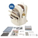 Sac à dos de voyage pour femmes 44 x 30 x 20 cm Grande capacité 20–30 l Plusieurs compartiments Bretelles rembourrées Dos aéré 2