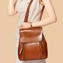 Sac à dos en cuir pour femme E798 3