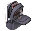 Sac à dos étudiant pour ordinateur portable avec poche de 33 x 25 cm Compartiment avant avec organisateur Poches latérales pour bouteille 4