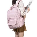 Sac à dos imperméable à plusieurs couches 44 × 13 × 29 cm Sac à dos stylé à grande capacité avec de nombreuses poches zippées Poches latérales 1