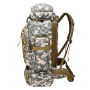 Sac à dos militaire tactique Sac à dos de camping Sac à dos grande capacité Sac à dos de randonnée avec plusieurs poches 60 l Imperméable 72 x 34 x 17 cm Motif camouflage 2