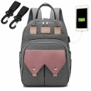 Sac à dos multifonctionnel pour poussette avec port USB 6