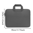 Sac à dos pour ordinateur portable 14 à 15" avec poignées et zip 40 x 29 cm en matériau rembourré doux pour protection contre les chocs au bureau 7