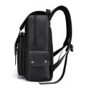 Sac à dos rectangulaire pour homme 34 × 38 × 12 cm 20–35 l Sac à dos urbain élégant en simili cuir avec fermeture éclair, rabat 3