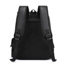 Sac à dos rectangulaire pour homme 34 × 38 × 12 cm 20–35 l Sac à dos urbain élégant en simili cuir avec fermeture éclair, rabat 7