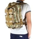 Sac à dos tactique 25 l avec sangles MOLLE Quatre compartiments zippés Dos ventilé rembourré Sangle thoracique et ceinture Oxford 43 x 26 x 23 cm 17