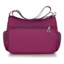 Sac à main à bandoulière pour femmes Panneau avant matelassé Plusieurs poches zippées Nylon et polyester 27 x 19 x 10 cm Pour un usage 10