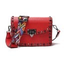 Sac à main crossbody pour femmes avec clous et fermeture métallique Deux sangles amovibles, y compris en cuir PU coloré Dimensions 21 x 15 x 6 2