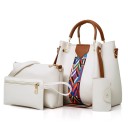 Sac à main en cuir pour femmes set 4 pièces M1069 7