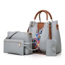 Sac à main en cuir pour femmes set 4 pièces M1069 8