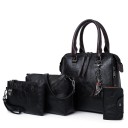 Sac à main en cuir pour femmes set de 4 pièces 1