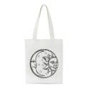 Sac à main en toile pour femmes avec illustration noir et blanc Sac de courses en toile avec poignées de 30 cm Dimensions 35 x 40 cm 2