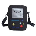 Sac à main en toile pour femmes avec motif de console de jeu Écran souriant et boutons brodés Bandoulière réglable 13 x 19 x 5 cm 1