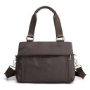 Sac à main et à bandoulière pour femmes Sac en nylon et polyester avec plusieurs compartiments zippés et bandoulière amovible 30 x 23 x 4