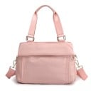 Sac à main et à bandoulière pour femmes Sac en nylon et polyester avec plusieurs compartiments zippés et bandoulière amovible 30 x 23 x 2