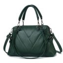 Sac à main et à épaule pour femme Motif matelassé en forme de V Deux poignées et bandoulière amovible Cuir synthétique 37 x 22 x 10 cm 5